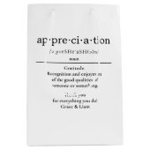 感謝先生ギフト共働きギフト ミディアムペーパーバッグ (正面)