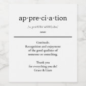 感謝先生ホームギフトワインラベル ワインラベル (シングルラベル)