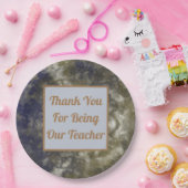 感謝先生感謝抽象芸術教室 ペーパープレート (パーティー)