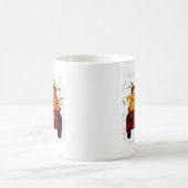 感謝先生秋秋カボチャントラック感謝してい コーヒーマグカップ (中央)