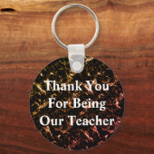 感謝先生金属教室の感謝 キーホルダー (正面)