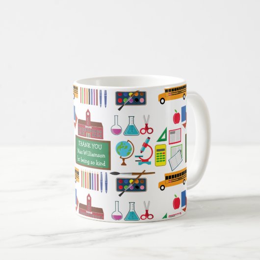 感謝先生鑑賞学校 コーヒーマグカップ (正面右)