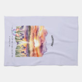 感謝前向きの肯定 キッチンタオル (横)