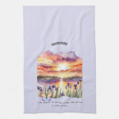 感謝前向きの肯定 キッチンタオル (縦)