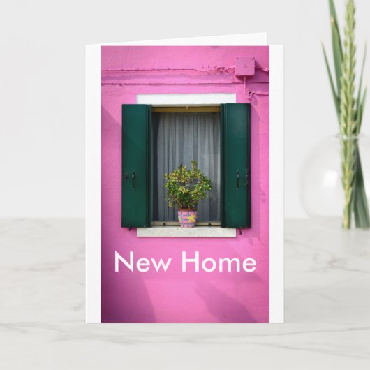 感謝及び新しい家カード 案内状 (正面)