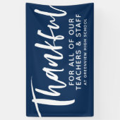 感謝台本先生賞海軍青 横断幕 (縦)