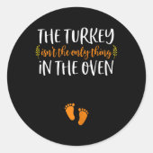 感謝妊娠発表トルコベビーR ラウンドシール (正面)