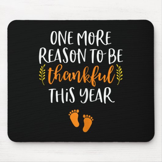 感謝妊娠発表秋ベビー改訂 マウスパッド (正面)