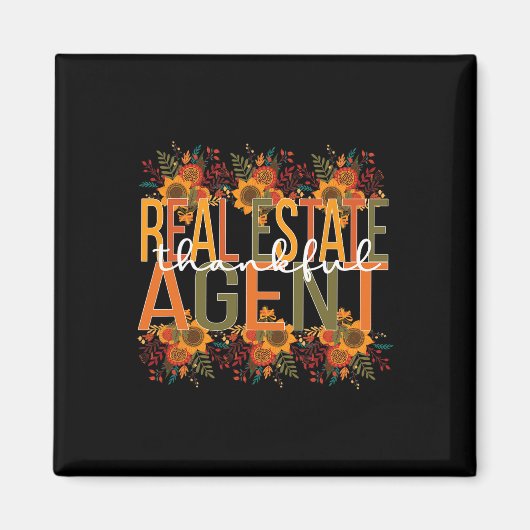 感謝実在不動産エージェント感謝祭 マグネット (正面)