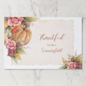 感謝家族感謝祭紙ランチョンマット ペーパーパッド (正面)