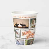 感謝家族感謝記念撮影コラージュパーティー 紙コップ (裏面)