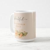 感謝家族秋かぼちゃ感謝祭カスタム コーヒーマグカップ (正面左)