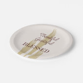 感謝小麦、感謝賛美感謝7" ペーパープレート (アングル)