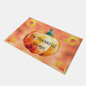 感謝常にかわいい秋ドアマットパーソナライズされた ドアマット (アングル)