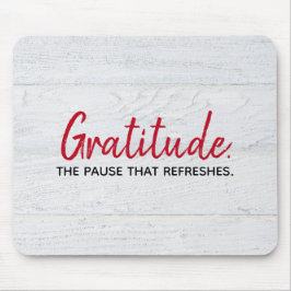 感謝引用文オンウッド マウスパッド