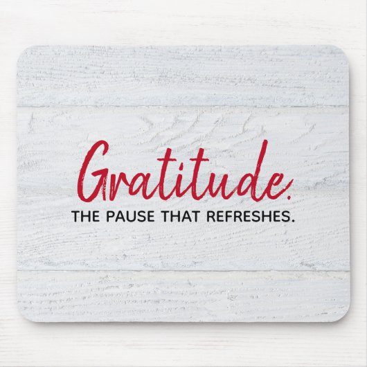 感謝引用文オンウッド マウスパッド (正面)