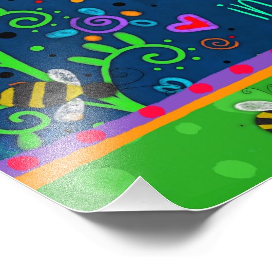 感謝引用文グリーンブルーフローラアーお洒落ト フォトプリント            (角)