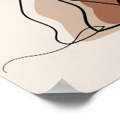 感謝引用文ミニマリズムBoho太陽と山 ポスター (角)