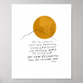 感謝引用文感動的 – ホームオフィスデコール ポスター (正面)