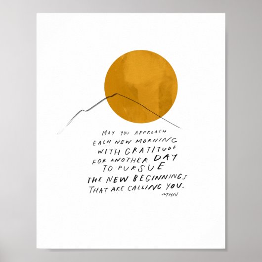 感謝引用文感動的 – ホームオフィスデコール ポスター (正面)