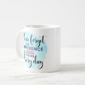 感謝忘れする違いはない コーヒーマグカップ (正面左)