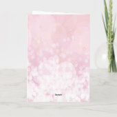 感謝忘れの意を表すNever Pink カード (裏面)