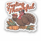 感謝感じのクラシックTシャツ シール (正面)