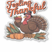 感謝感じのクラシックTシャツ シール (正面)