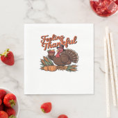 感謝感じのクラシックTシャツ スタンダードランチョンナプキン (インサイチュ)