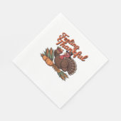 感謝感じのクラシックTシャツ スタンダードランチョンナプキン (角)