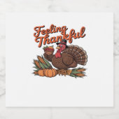 感謝感じのクラシックTシャツ スパークリングワインラベル (シングルラベル)