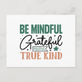 感謝感動的の意を前向き込めて ポストカード (正面)