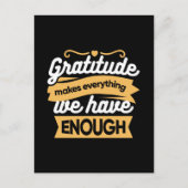 感謝感動的タイポグラフィ引用文 ポストカード (正面)