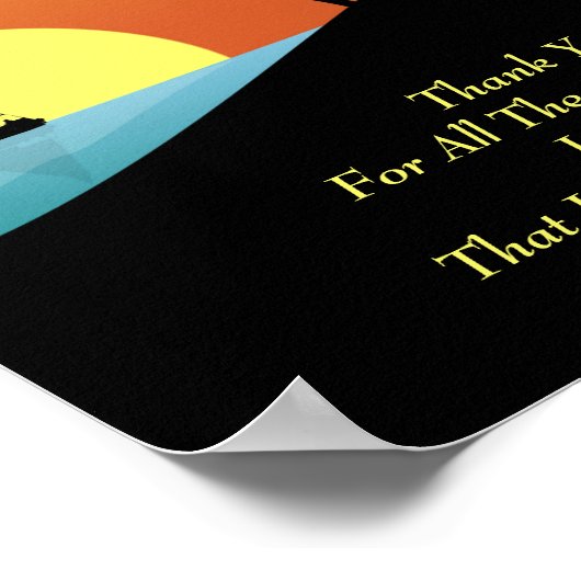 感謝感動的引用文ウォールアートポスター ポスター (角)