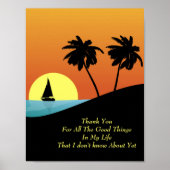 感謝感動的引用文ウォールアートポスター ポスター (正面)