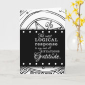 感謝感動的引用文賛美マンダラアート カード (黄色い花)