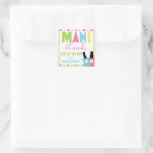 感謝感謝していの贈り物を行う全ての人のためのマニ スクエアシール (バッグ)