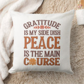 感謝感謝と平和のカスタム クッション (ブランケット)