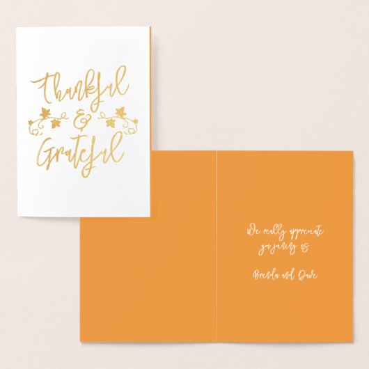 感謝感謝と感謝のつる植物離れ 箔カード (ディスプレー)