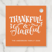 感謝感謝と感謝の秋収穫 フェイバータグ (裏面)