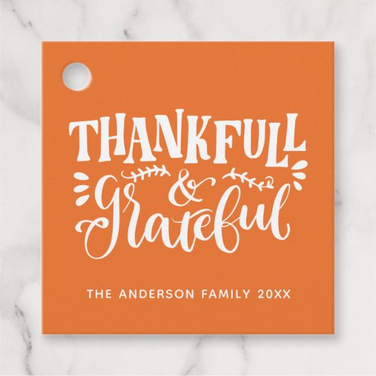 感謝感謝と感謝の秋収穫 フェイバータグ (正面)