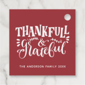 感謝感謝と感謝の秋収穫 フェイバータグ (裏面)