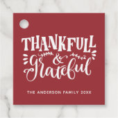 感謝感謝と感謝の秋収穫 フェイバータグ (正面)