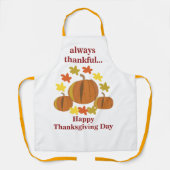 感謝感謝カボチャ秋の感謝祭 エプロン (正面)