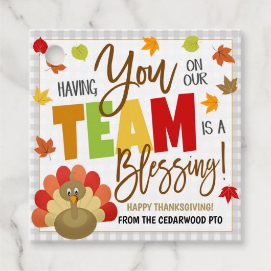 感謝感謝ラベル フェイバータグ (正面)