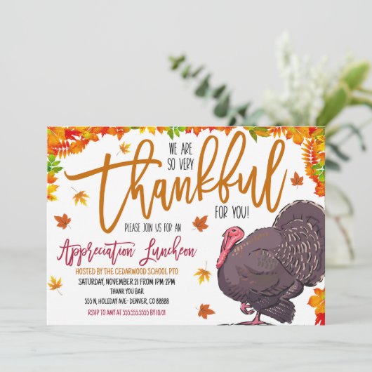 感謝感謝招待状 招待状 (スタンド正面)