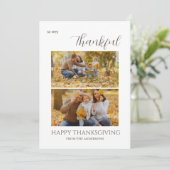 感謝感謝祭エレガント家族2枚の写真 シーズンカード (スタンド正面)