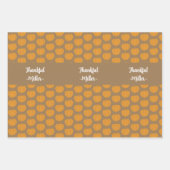 感謝感謝祭プレイス名前をカスタムする ラッピングペーパーシート (正面2)