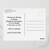 感謝感謝祭ホイルホリデーハガキ 箔シーズンポストカード (裏面)