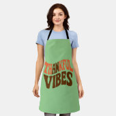 感謝感謝祭ヴィンテージ感謝祭 エプロン (着用した状態)